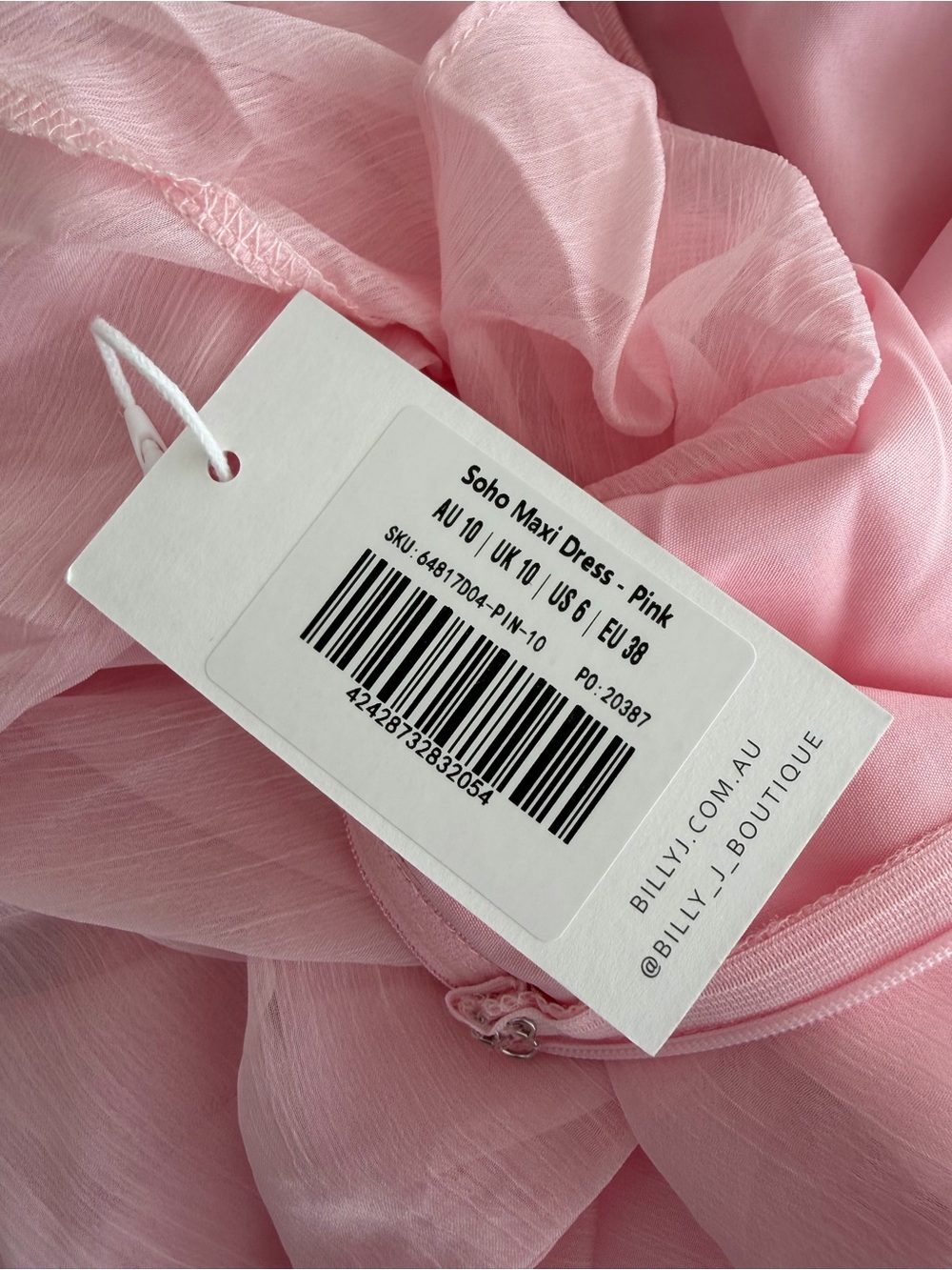 Billy J Soho Maxi Dress - Pink - Picture 5 of 5
